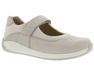 NEW DREW women's trust flats in ivory leather
